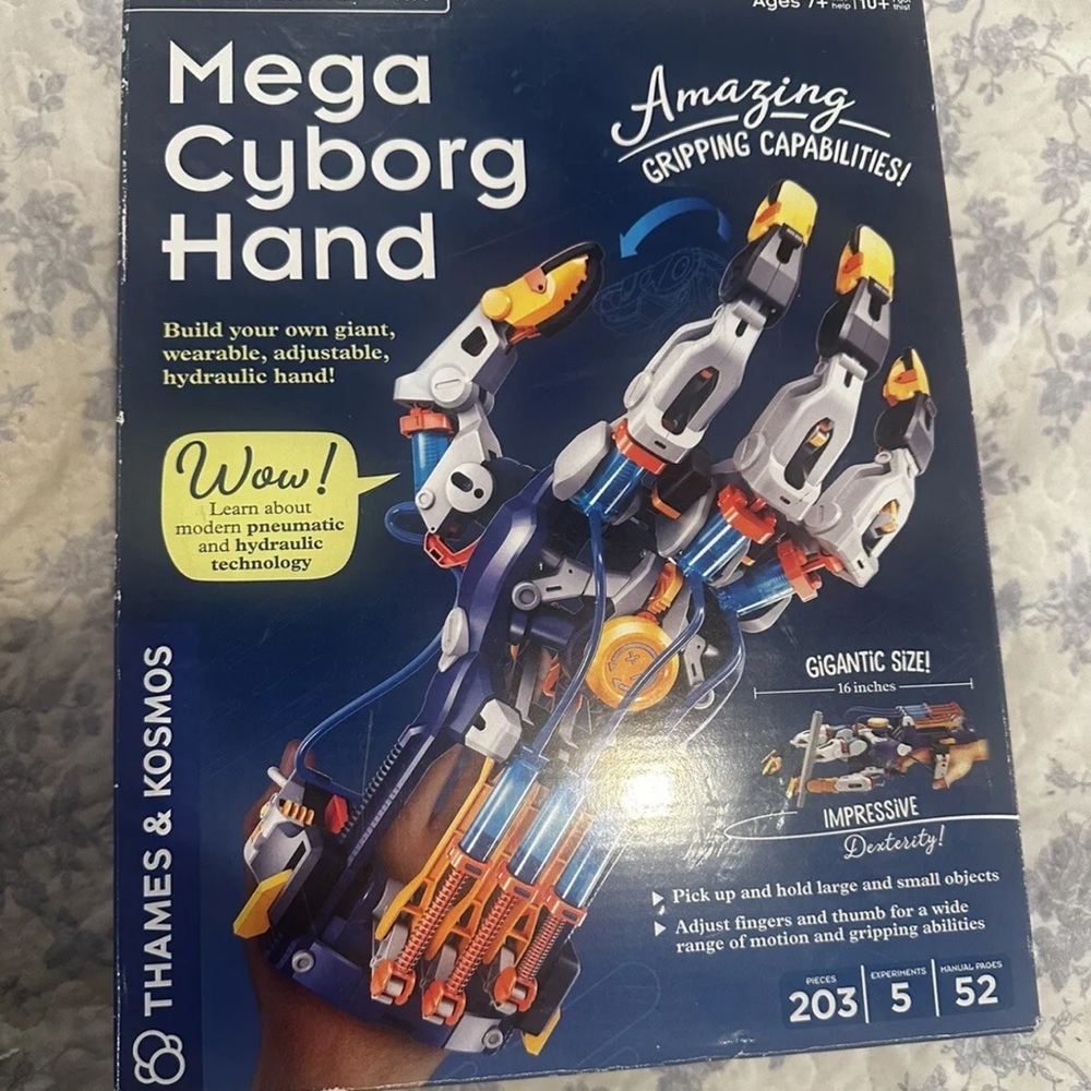 Thames Kosmos Mega Cyborg Hand STEM Experiment Kit Build Your Own